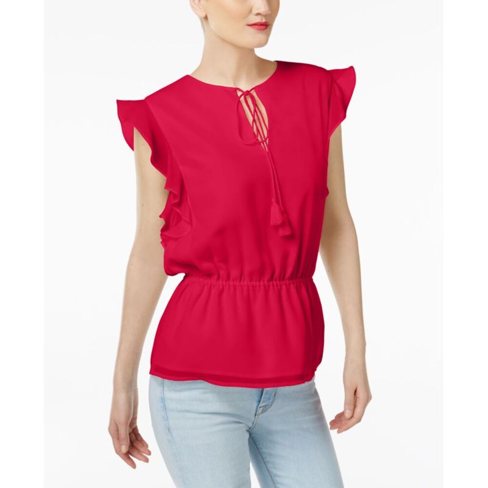 Cynthia Rowley Cr By Cynthia Rowley Ruffled Sleeve Top